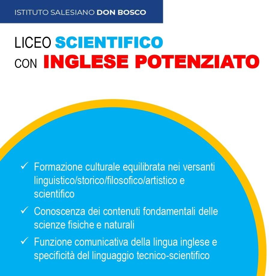 Liceo Scientifico con inglese potenziato